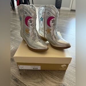 Tucker + Tate | Silver Kids Boots with Space Accents